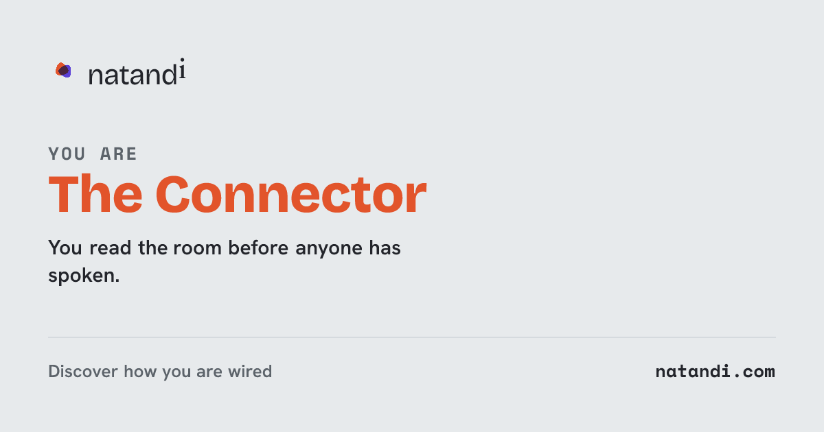 The Connector — Natandi operating-model card