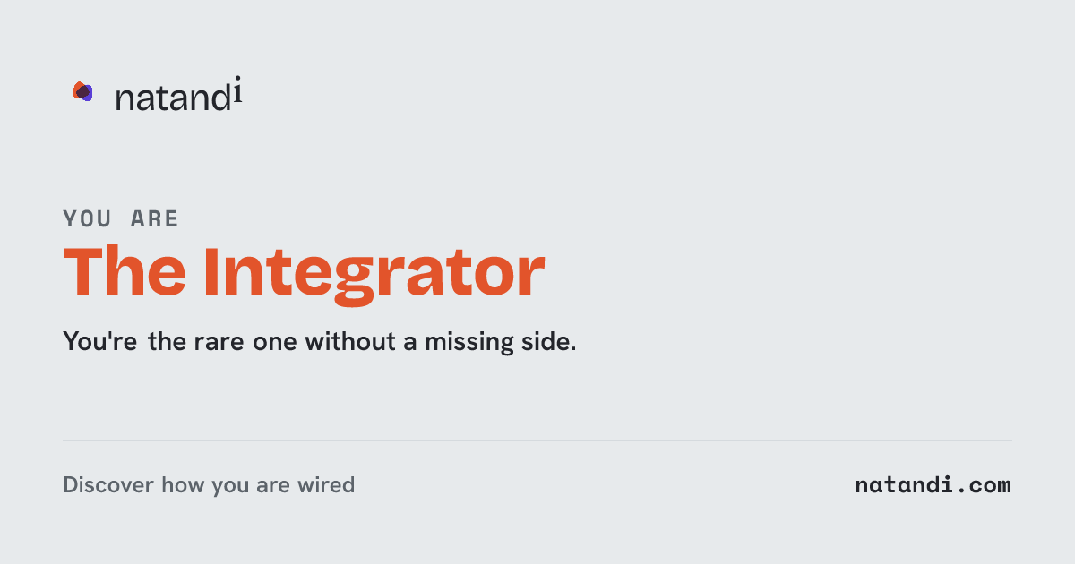 The Integrator — Natandi operating-model card