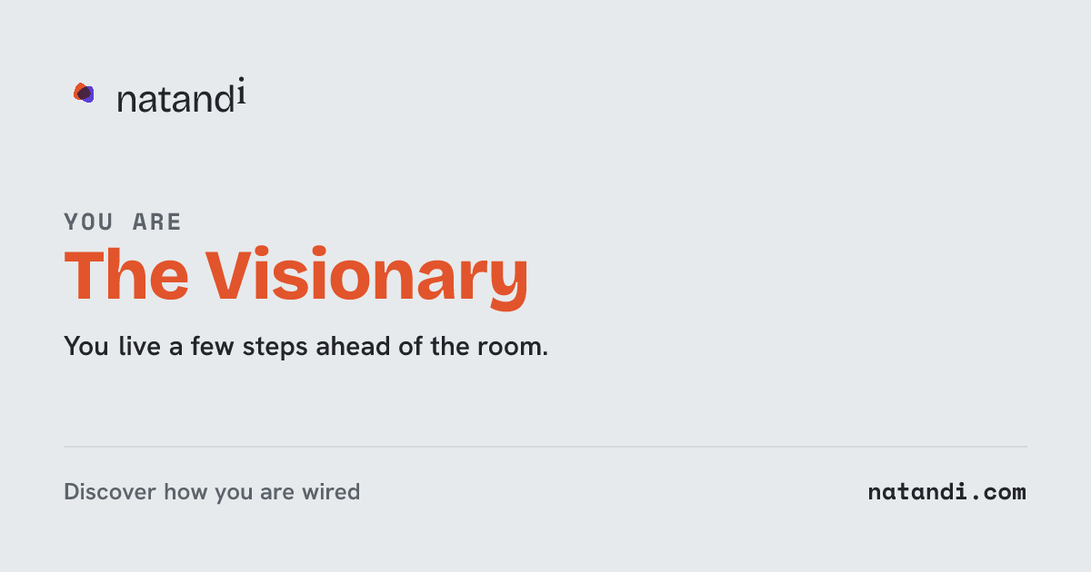 The Visionary — Natandi operating-model card